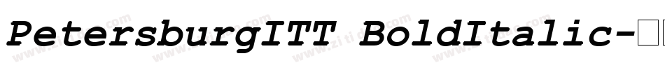 PetersburgITT BoldItalic字体转换